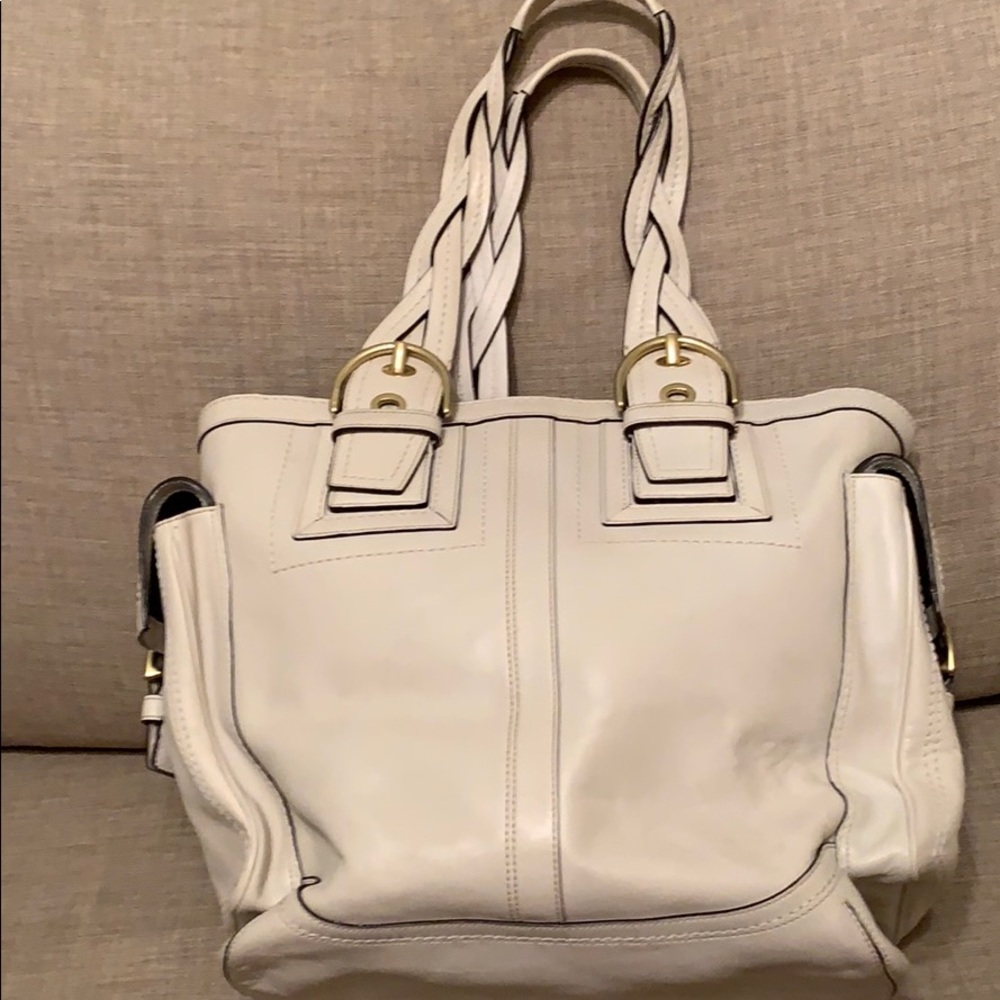 Coach Authentic Large Ivory Handbag
